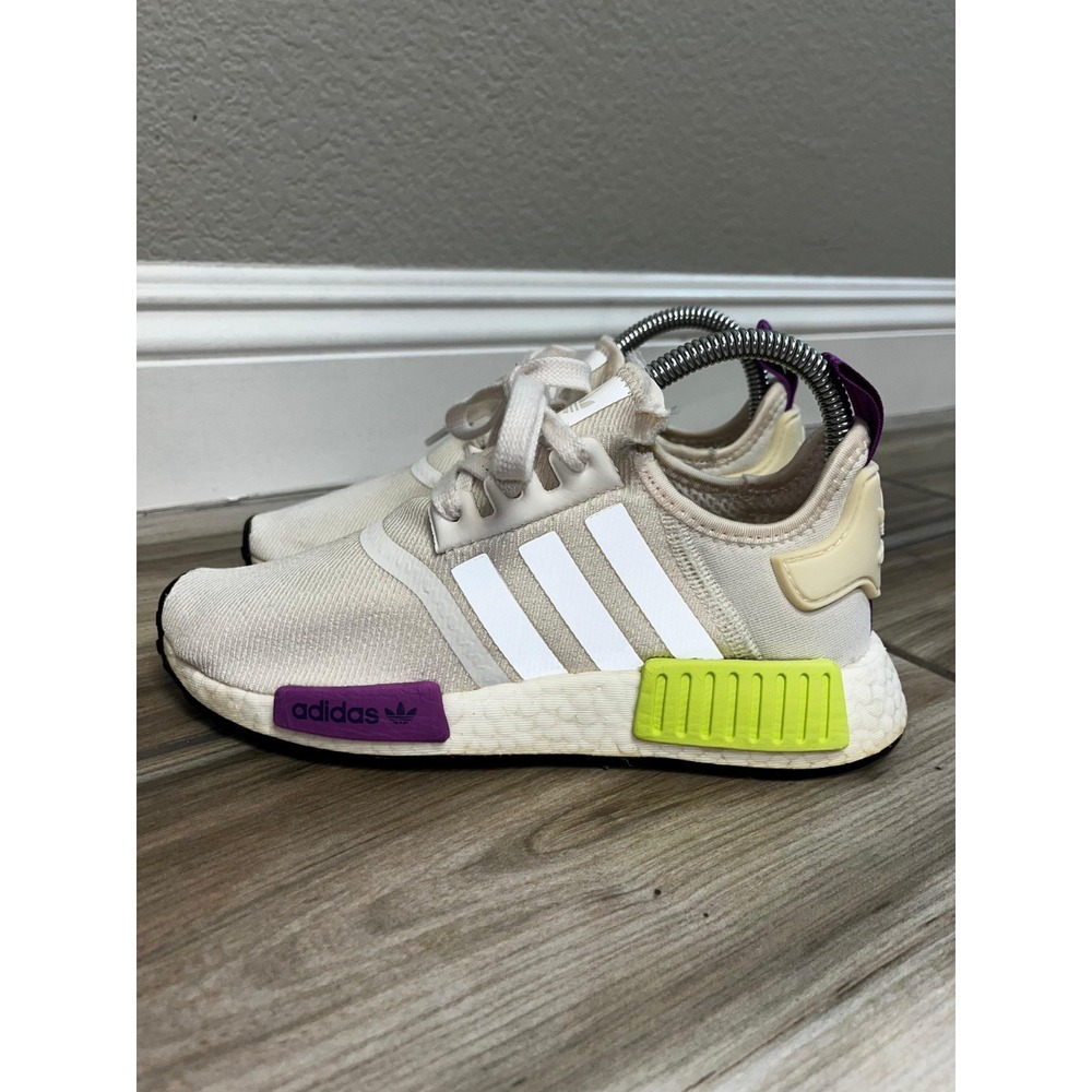 Adidas NMD R1 Boost Men's Running Shoe Sneaker Size 4.5 Semi Solar White D96626